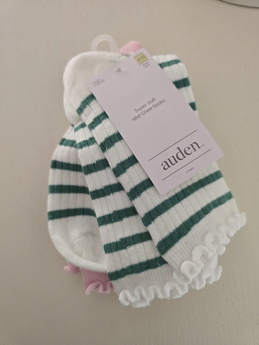 Auden Striped Crew Socks 2pk - Picture 7 of 11